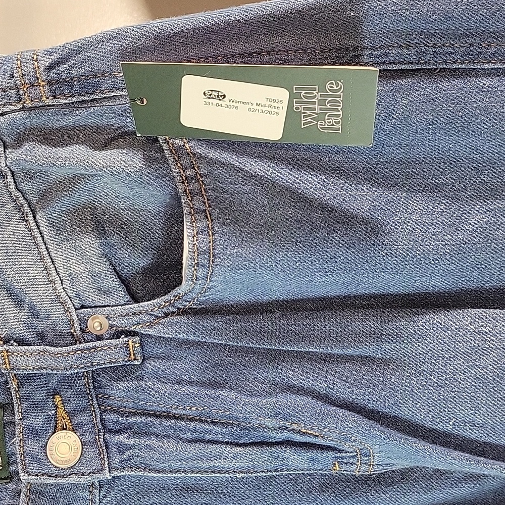 Wild Fable Blue Cargo Jeans Relaxed Fit - Picture 3 of 3